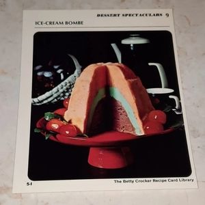 The Betty Crocker Recipe Card Library REPLACEMENT CARD DESSERT SPECTACULARS